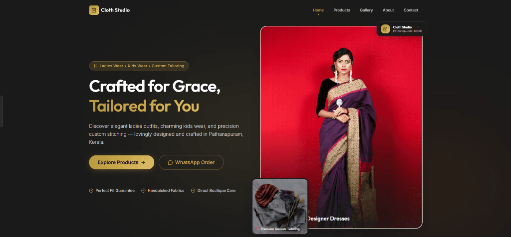 Cloth Studio — Fashion Storefront